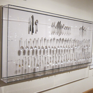 Wall cases, American Decorative Arts Silver Gallery, Yale University Art Gallery
