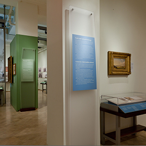 Intro panels, cases and graphic screen, The New-York Historical Society, presented at El Museo del Barrio