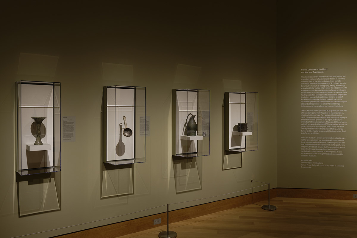 Global Cultures: Ancient and Premodern on view at the Hood Museum of Art, Dartmouth. Photo by Jeffrey Nintzel.