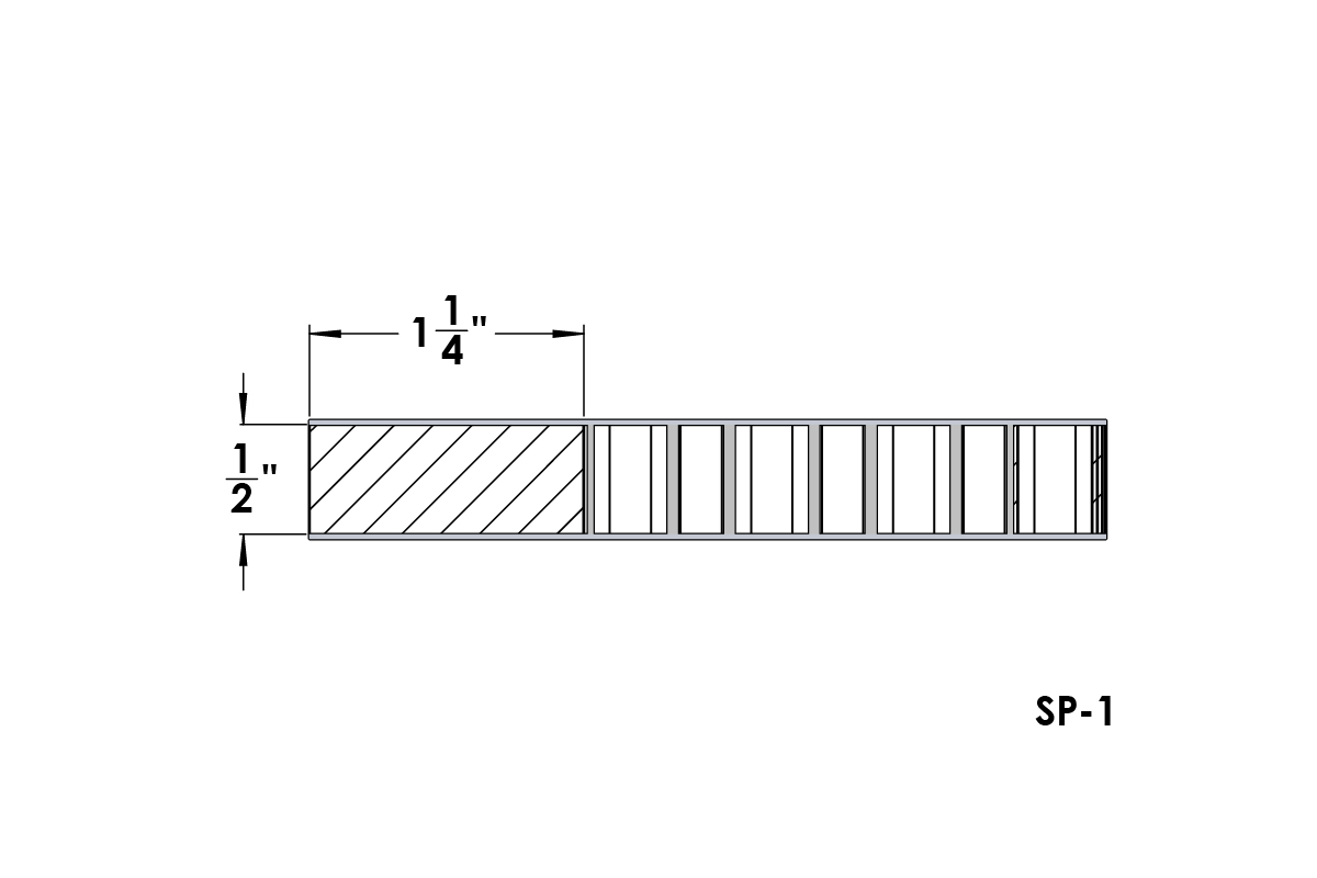 CAD drawing of SmallCorp SP-1 panel
