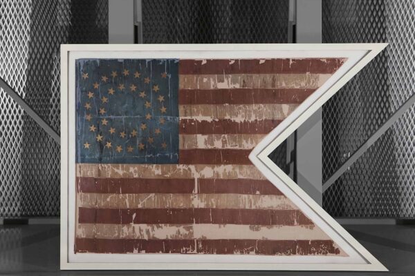 Custom Aluminum Frame with American Flag