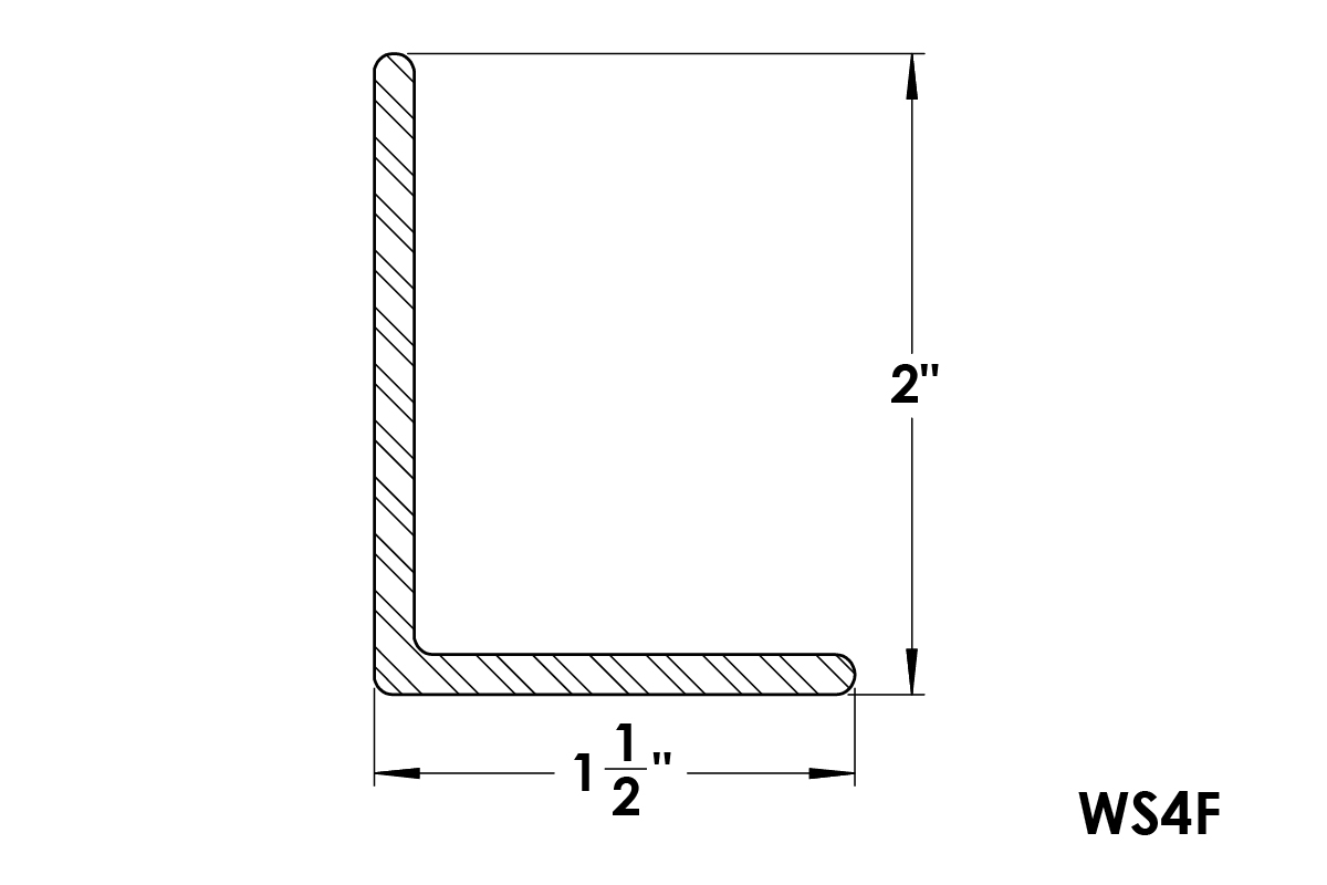 SmallCorp Welded steel floater Frame WS4F Profile Drawing